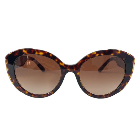 Prada Women’s Sunglasses SPR01Y Round Havana lens brown Gradient - Picture 3 of 12